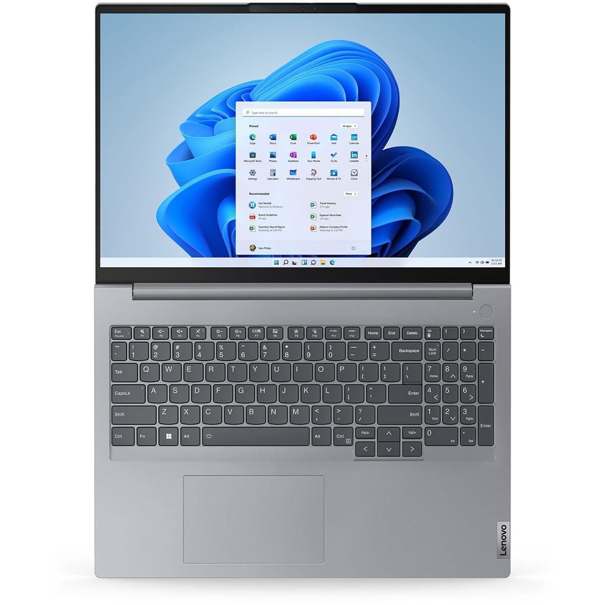 Lenovo ThinkBook 16 G6 IRL 16" WUXGA 1920 x 1200 Touchscreen Notebook Intel Core i5 13th Gen i5-1335U 16GB RAM 512GB SSD Artic Gray