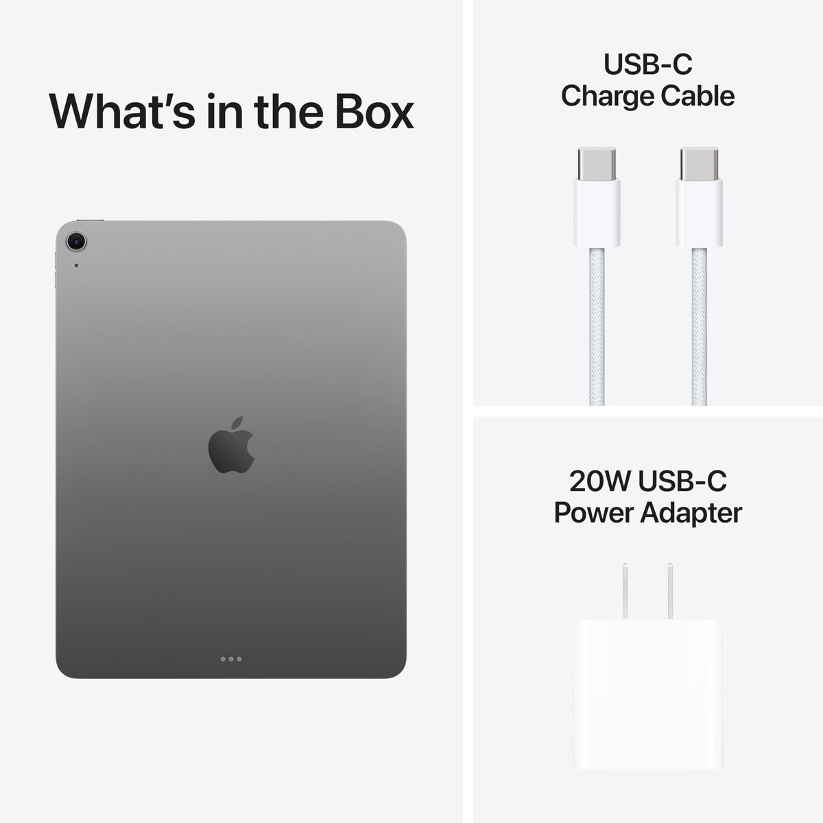 Apple iPad Air 13-inch with M3 chip Built for Apple Intelligence, Liquid Retina Display, 128GB, 12MP Front/Back Camera, Wi-Fi 6E, Touch ID, All-Day Battery Life — Space Gray