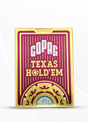 Copag Poker Size Jumbo Index Texas Hold'em Playing Cards Single Deck, Red Edition