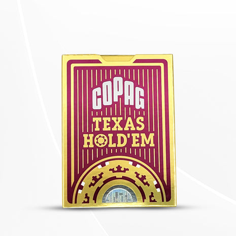 Copag Poker Size Jumbo Index Texas Hold'em Playing Cards Single Deck, Red Edition
