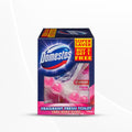 Domestos Power 5 Toilet Cleaner Rim Block with Pink Magnolia Floral Ocean Scent, 55g Pack of 4