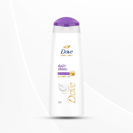 Dove Daily Shine Shampoo - For Dull And Frizzy Hair, Makes Hair Soft, Shiny And Smooth, 180 ml