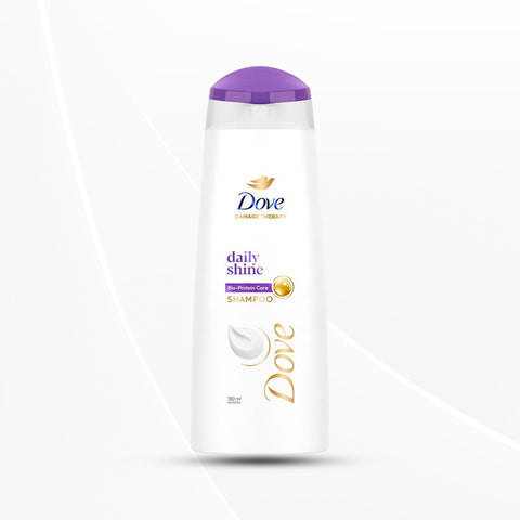 Dove Daily Shine Shampoo - For Dull And Frizzy Hair, Makes Hair Soft, Shiny And Smooth, 180 ml