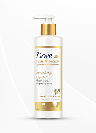 Dove Hair Therapy Breakage Repair Sulphate-Free Shampoo, With Nutri-Lock Serum, 380 ml