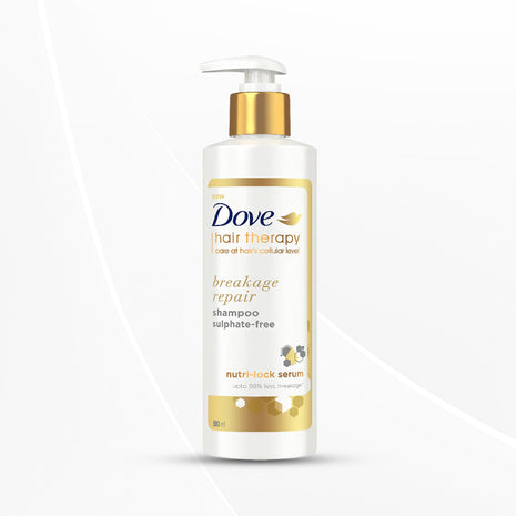 Dove Hair Therapy Breakage Repair Sulphate-Free Shampoo, With Nutri-Lock Serum, 380 ml