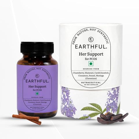 Earthful PCOS Balance Capsules | 100% Plant Based | 30 Capsules
