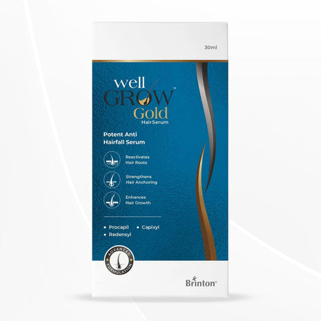 Brinton WellGrow Gold Hair Serum for Hair Care, Women, Men 30 ml