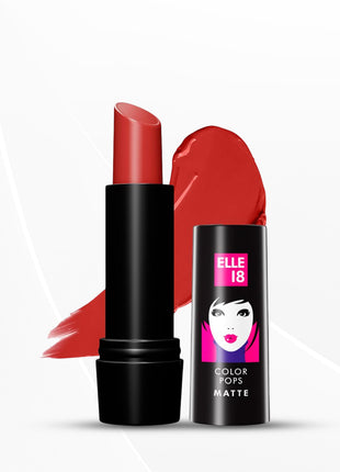 Elle 18 Color Pops Matte Lip Color, Rockstar Red, 4.3 G