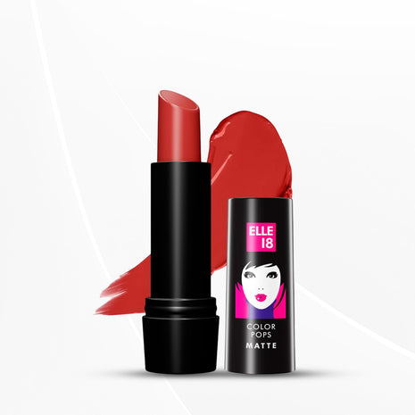 Elle 18 Color Pops Matte Lip Color, Rockstar Red, 4.3 G