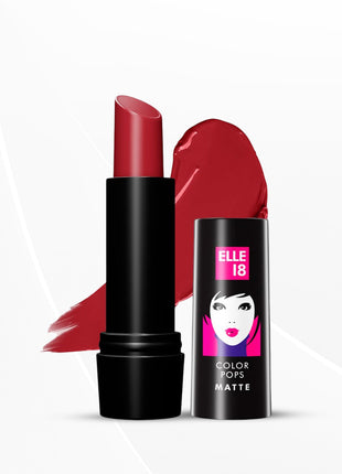 Elle 18 Color Pops Matte Lip Color, Selfie Red, 4.3 g