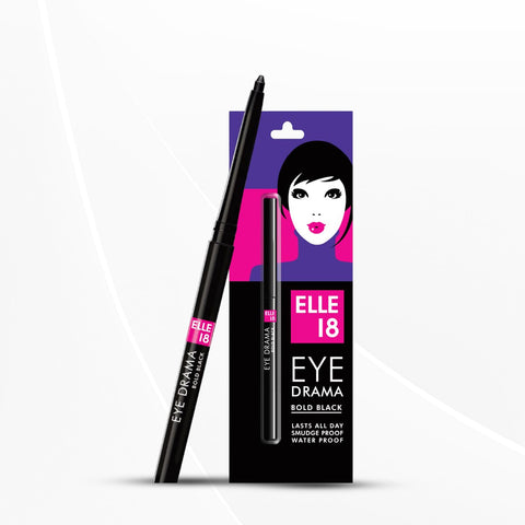 Elle 18 Eye Drama Kajal, Bold Black, 0.35 g