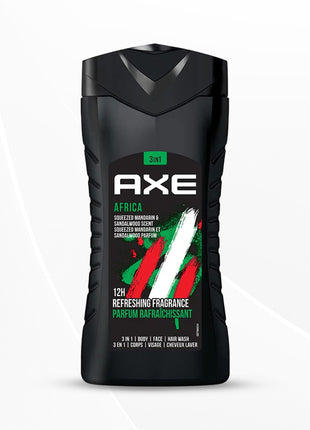 AXE Africa 3 In 1 Body, Face & Hair Wash For Men, 250Ml