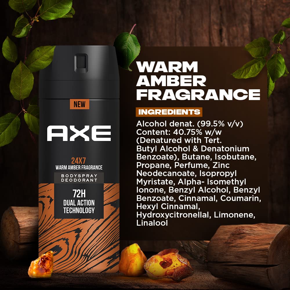 Axe 24x7 Long Lasting Deodorant Bodyspray For Men 150 ml