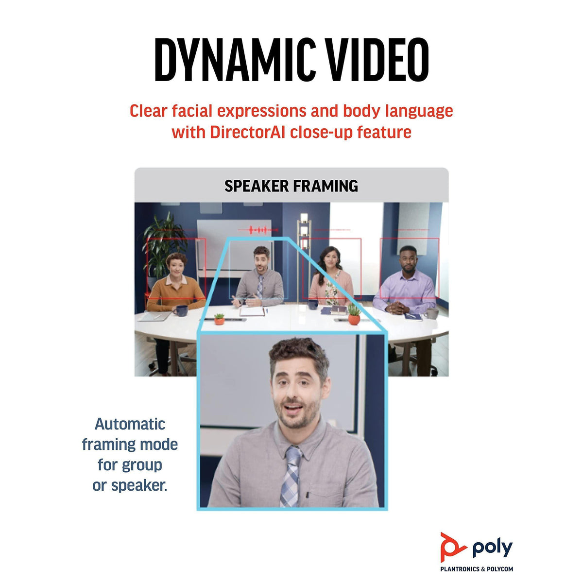 Poly Studio R30 4K Video Conference System - Camera, Mic, and Speaker Bar for Small Rooms - Presenter Tracking, NoiseBlockAI, Framing - Plug & Play - Works w/Teams, Zoom & More