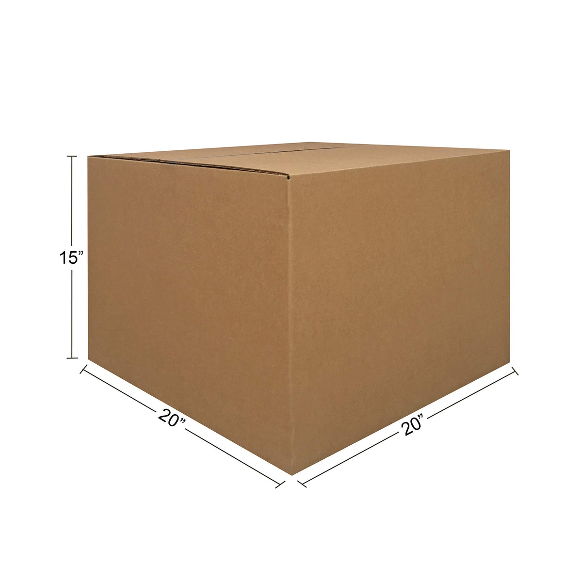 Amazon Basics Cardboard Moving Boxes - 6-Pack, Large, 20" x 20" x 15", Brown