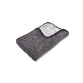 The Rag Company Gauntlet Car Drying Towel - 70/30 Korean Microfiber, Dries Faster Without Scratching, 900gsm, 20x30 inches, Ice Grey/Grey, Pack of 1