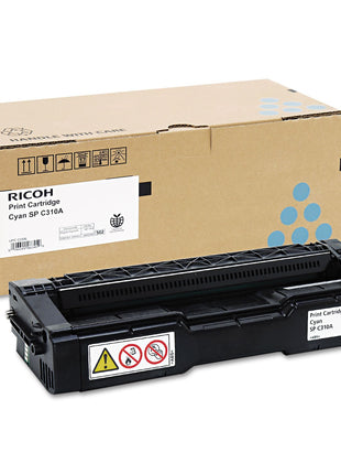 Ricoh Cyan Toner Cartridge, 2500 Yield, Type SPC310A (406345)