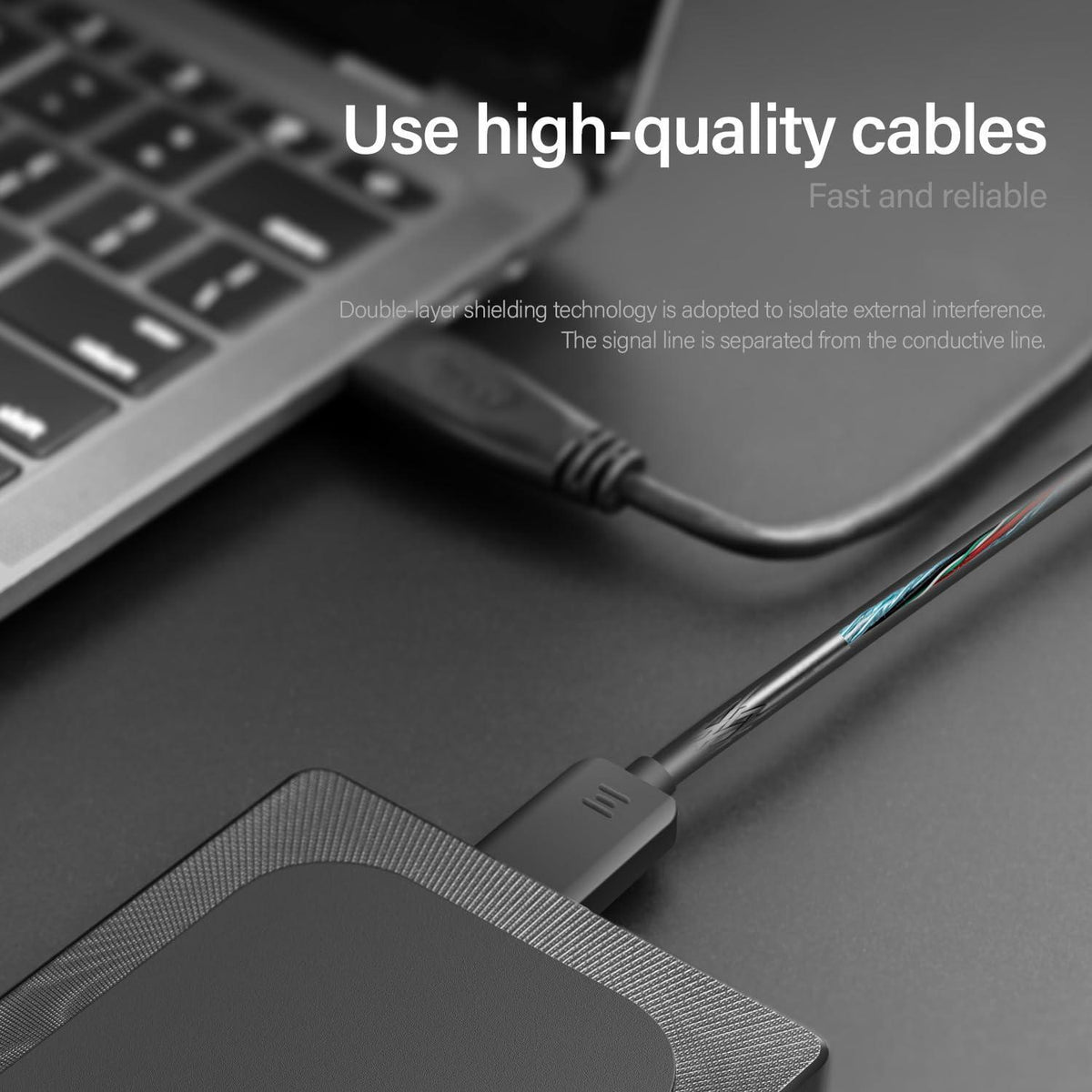 Aiolo Innovation 500GB Ultra Slim Portable External Hard Drive HDD-USB 3.0 for PC, Mac, Laptop, PS4, Xbox one,Xbox 360 Model A4