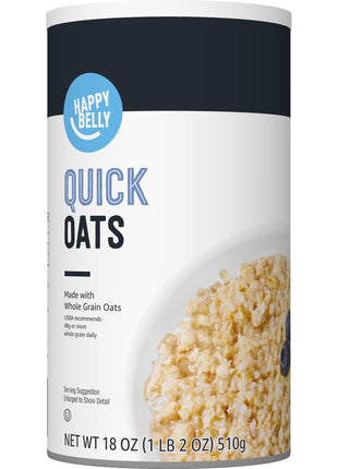 Happy Belly Quick Cook Oats, 1.12 pound (Pack of 1)