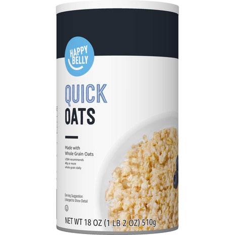 Happy Belly Quick Cook Oats, 1.12 pound (Pack of 1)