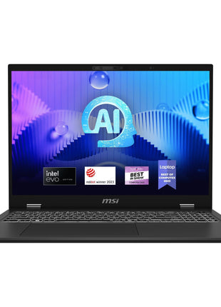 msi Prestige 16 AI Evo Laptop: Intel Ultra 7-155H, 16 inch UHD+ OLED Display, 32GB DDR5, 2TB NVMe SSD, HDMI, SD Card Reader, Win 11 Pro: Stellar Gray B1MG-020US