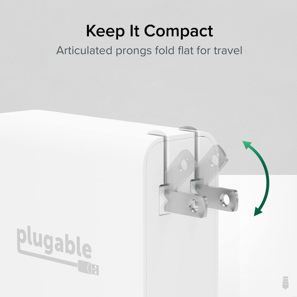 Plugable 140W USB C Charger, GaN Wall Charger for Laptop, PD 3.1 (EPR) Power Adapter, Compatible with MacBook Pro, MacBook Air iPad Pro, Surface and USB-C Devices