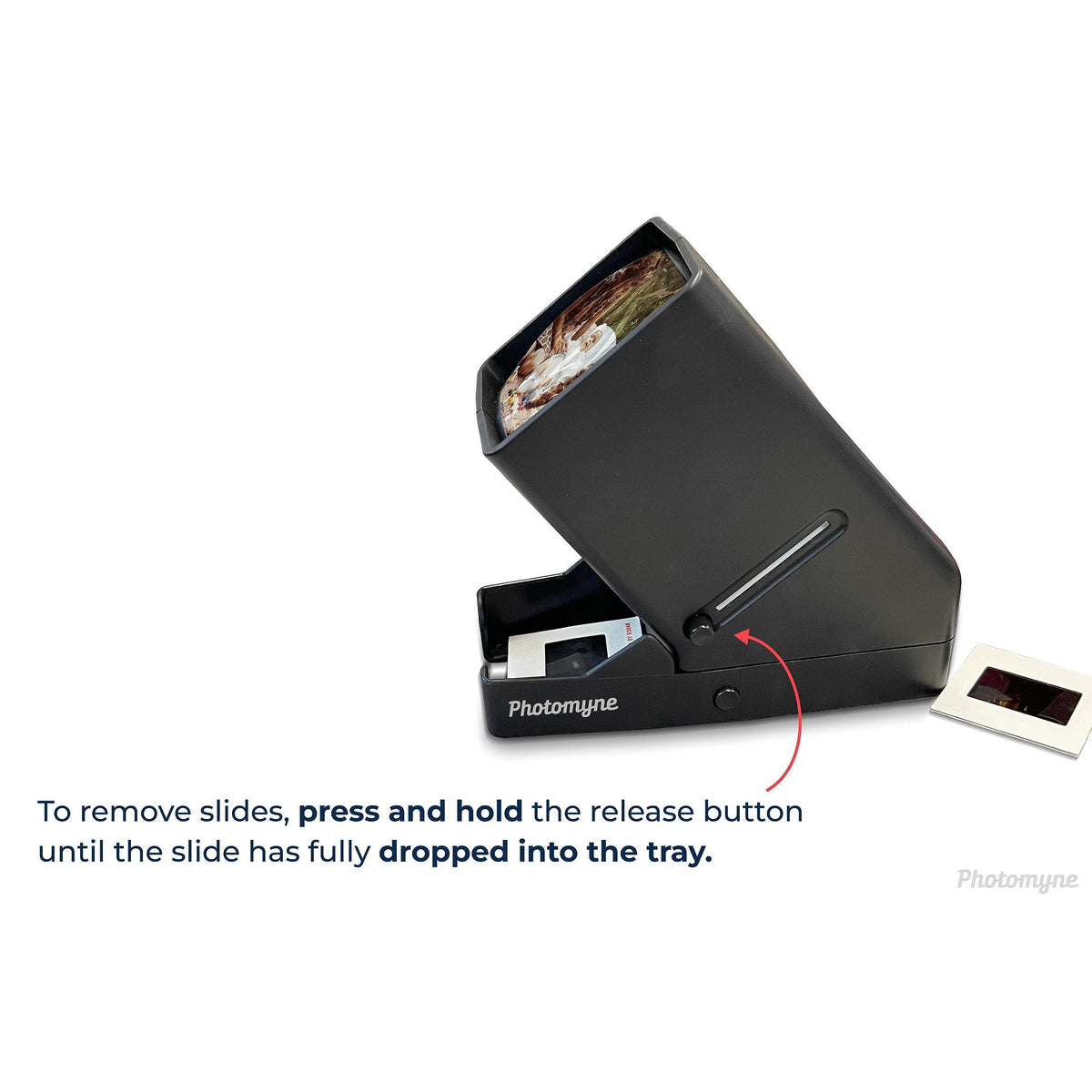 Photomyne 35mm Slide Viewer, Film Negative Viewer with 3X Magnification LED Light Illuminated Viewing, USB or Battery Powered