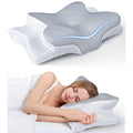 Ultra Pain Relief Cooling Pillow for Neck Support, Adjustable Cervical Pillow Cozy Sleeping, Odorless Ergonomic Contour Memory Foam Pillows, Orthopedic Bed Pillow for Side Back Stomach Sleeper