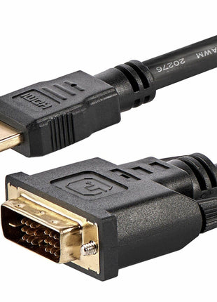 StarTech.com 6ft HDMI to DVI D Adapter Cable - Bi-Directional - HDMI to DVI or DVI to HDMI Adapter for Your Computer Monitor (HDMIDVIMM6)