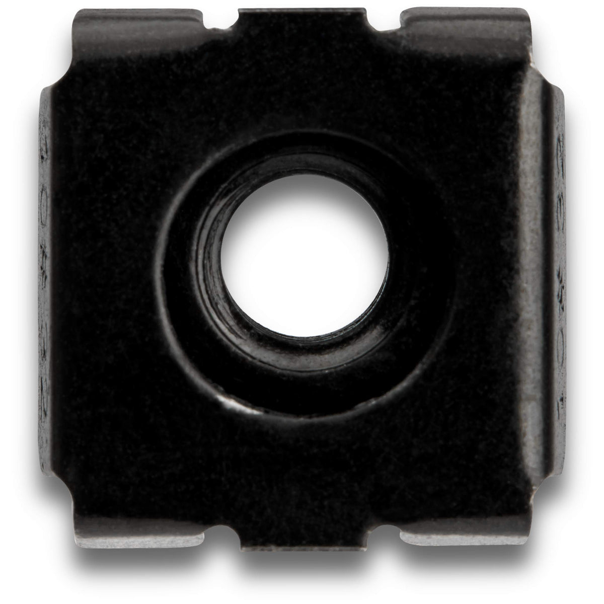 StarTech.com 10-32 Cage Nuts - 50 Pack - Rack Mount Clip Nuts - for Square Hole Server Rack - Black, TAA (CABCAGENUTS1032)