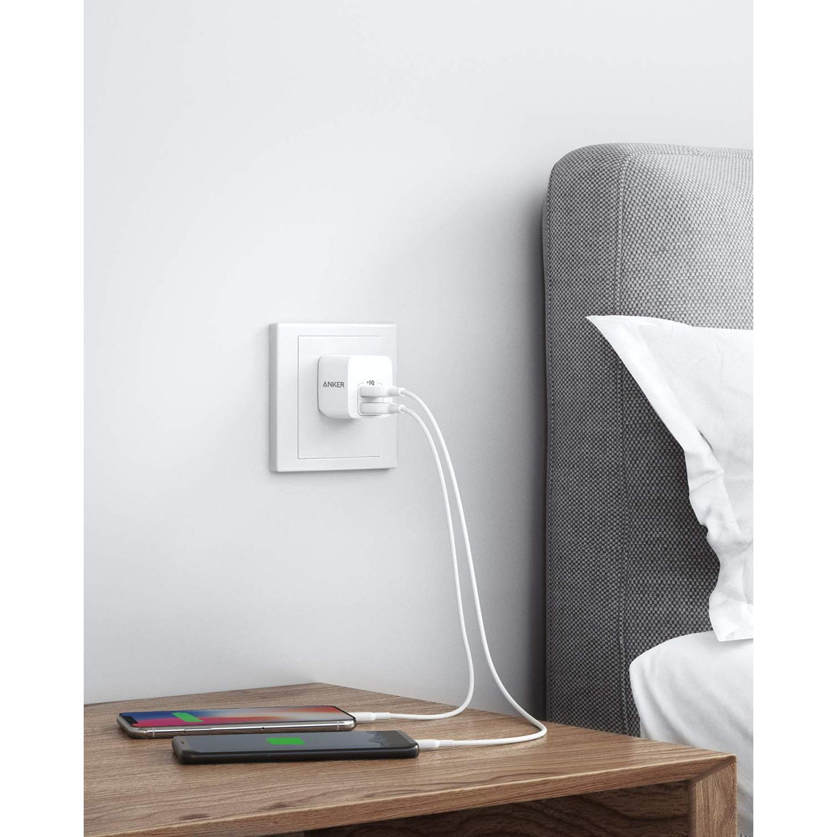 Anker 2-Pack Dual Port 12W USB A Charger Block with Foldable Plug, Charging Box Brick, Cube for iPhone 16 15 14 13 12 Pro Max, Galaxy S22 S21 Note 20