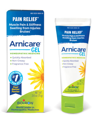 Boiron Arnicare Gel for Relief of Joint Pain, Muscle Pain, Muscle Soreness, and Swelling from Bruises or Injury - Non-greasy and Fragrance-Free - 2.6 oz