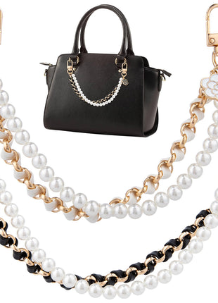 2Pcs Pearl Purse Chain
