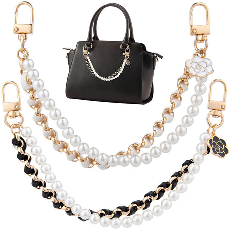 2Pcs Pearl Purse Chain