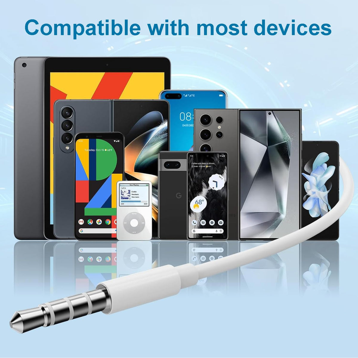 Docutca 2 Pack Wired iPhone Earbuds/Wired Headphones with 3.5mm Earphones[MFi Certified] with Microphone Volume Control Compatible for iPhone,iPad,iPod,Computer,MP3/4,Android Most 3.5mm Audio Devices