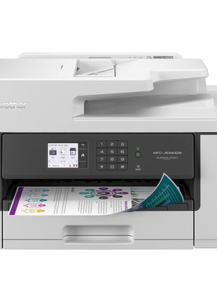 Brother MFC-J5340DW Professional Wireless Color Inkjet All-in-One Printer, 11 inch x 17 inch Ledger Printing, Fast 28ppm, Duplex, 250-Sheet Tray, Mobile & Cloud Ready, Works with Alexa