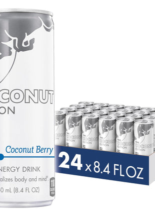 Red Bull Energy Drink, Coconut Berry, 8.4 Fl Oz, Pack of 24 | contains caffeine, taurine, B-vitamins, sugar, and water, 8.4 fl oz, pack of 24 cans