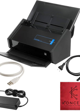 IX500 Fujitsu ScanSnap Duplex Document & Receipt Scanner, Mac/PC, USB 3.0 | High-Speed Duplex Scanning, 16V Power, Wireless & Cloud-Enabled, Sharp Results, User-Friendly Interface, Photos & Documents