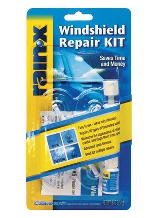 Rain-X 600001 Windshield Repair Kit - Quick and Easy Durable Resin Based Windshield Repair Kit for Chips and Cracks, Good for Round Damage Below 1 inch in Diameter and Cracks Smaller Than 12 inch in Length
