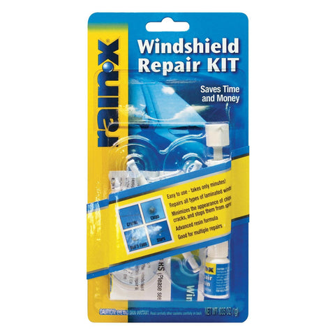 Rain-X 600001 Windshield Repair Kit - Quick and Easy Durable Resin Based Windshield Repair Kit for Chips and Cracks, Good for Round Damage Below 1 inch in Diameter and Cracks Smaller Than 12 inch in Length