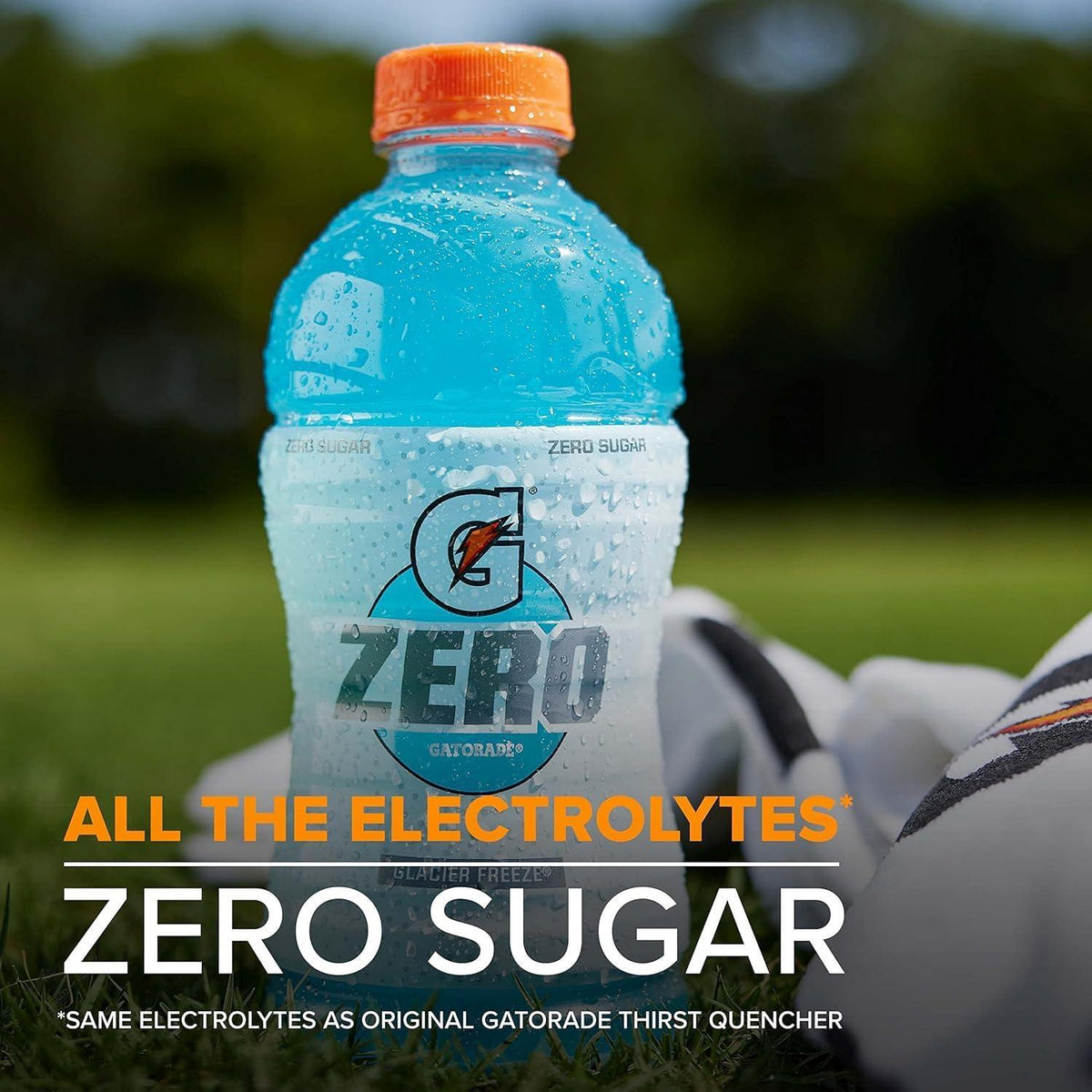 Gatorade G Zero Thirst Quencher, Glacier Cherry, 12 Ounce Bottles, 12 Count