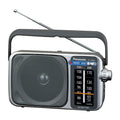 Panasonic Portable AM / FM Radio, Battery Operated Analog Radio, AC Powered, Silver (RF-2400D)