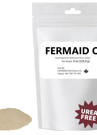 Fermaid O Yeast Nutrient - 8 oz (226.8 g) - Make Wine Cider Mead Kombucha At Home - Sold by CAPYBARA Distributors Inc.