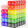 Rerdeim 110 Pieces Dice Set, Colored Game Bulk Dices, Colorful Dices, 6 Sided Dice for Classroom Teaching, Board Game, Playing, Rolling, Small Six Sided 11 Color Red, Yellow, Blue, Green and More