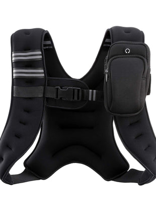 ZELUS Weighted Vest, 6lb/8lb/12lb/16lb/20lb/25lb/30lb Weight Vest with Reflective Stripe for Workout, Strength Training, Running, Fitness, Muscle Building, Weight Loss, Weightlifting