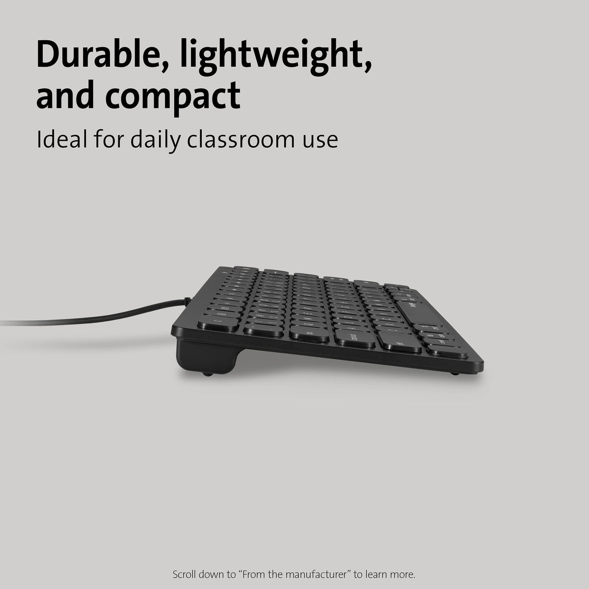 Kensington Compact iPad Keyboard with Lightning Connector (K75505US),Black