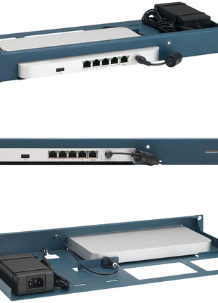 Rackmount.IT | RM-CI-T4 | Rack Mount Kit for Cisco Meraki MX64 / MX64W / MX67 / MX67W / MX67C RM-CI-T4