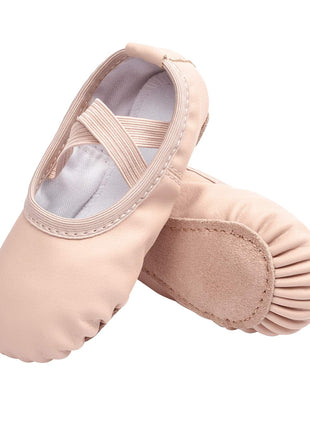Stelle Girls Ballet Shoes Boys Toddler Soft Leather Dance Slippers for Toddler/Little Kid/Big Kid(Ballet Pink,9MT)