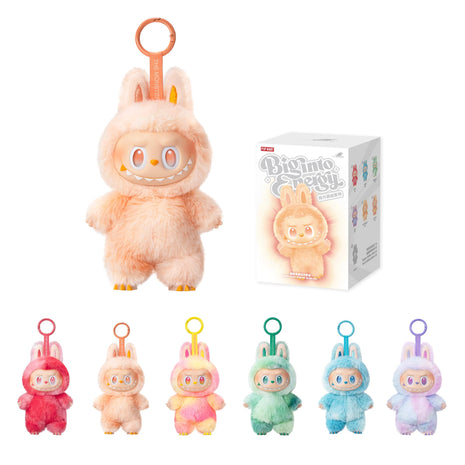 POP MART THE Monsters LABUBU Big into Energy Vinyl Plush Pendant Blind Box | LABUBU Doll, Blind Box Figures, Plush Keychain, Bag Charms, Random Design Collectible Tie Dye Toys, Single Box