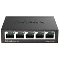 D-Link Ethernet Switch, 5 Port Gigabit Unmanaged Metal Desktop Plug and Play Compact (DGS-105),Black